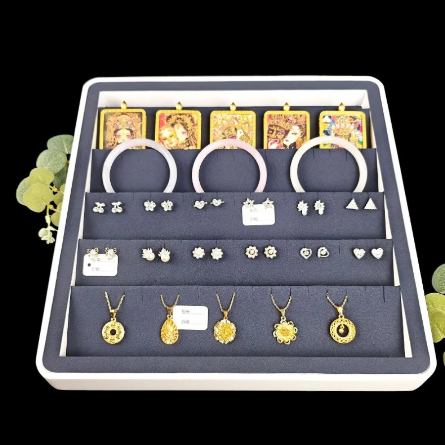 Painted Finish Trays Stud Earrings Inclined Jewelry Necklace Trays Pendant Exclusive Use Nice Home Decor Plateaux ZY40TP