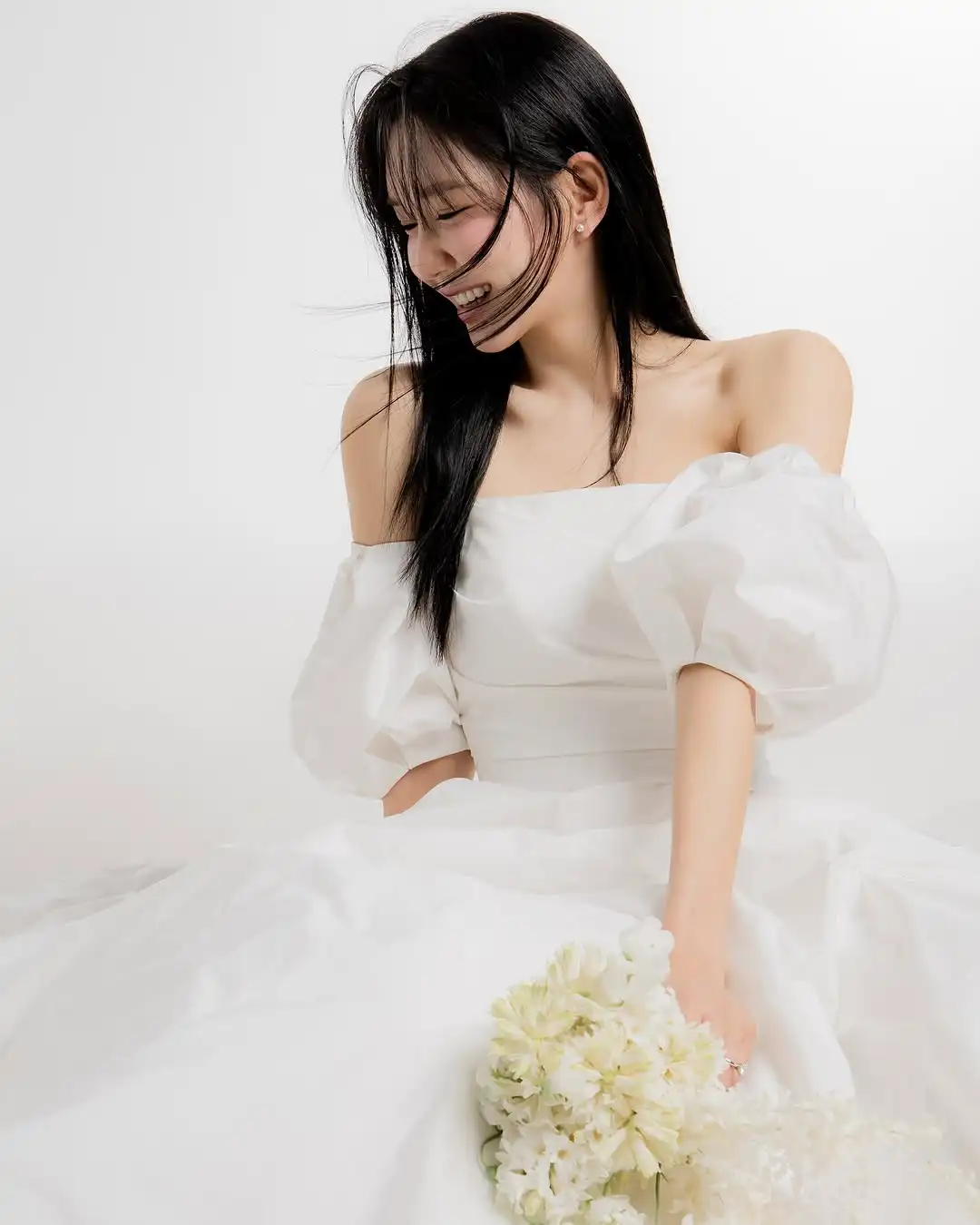 Vestido de novia MODX elegante sin tirantes, corte en A, tafetán, manga desmontable, plisado, sesión de fotos de Corea, vestidos de novia personalizados