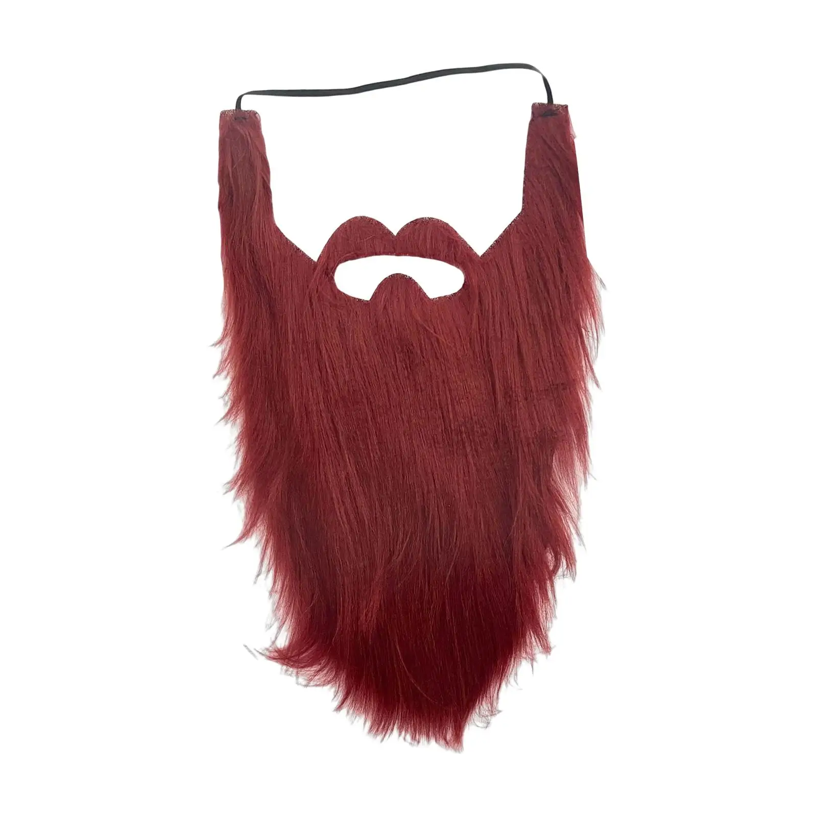 Novelty Long Beard Plush Costume Beard Disguise for Halloween Carnival Men Women Kids Cosplay Accessories