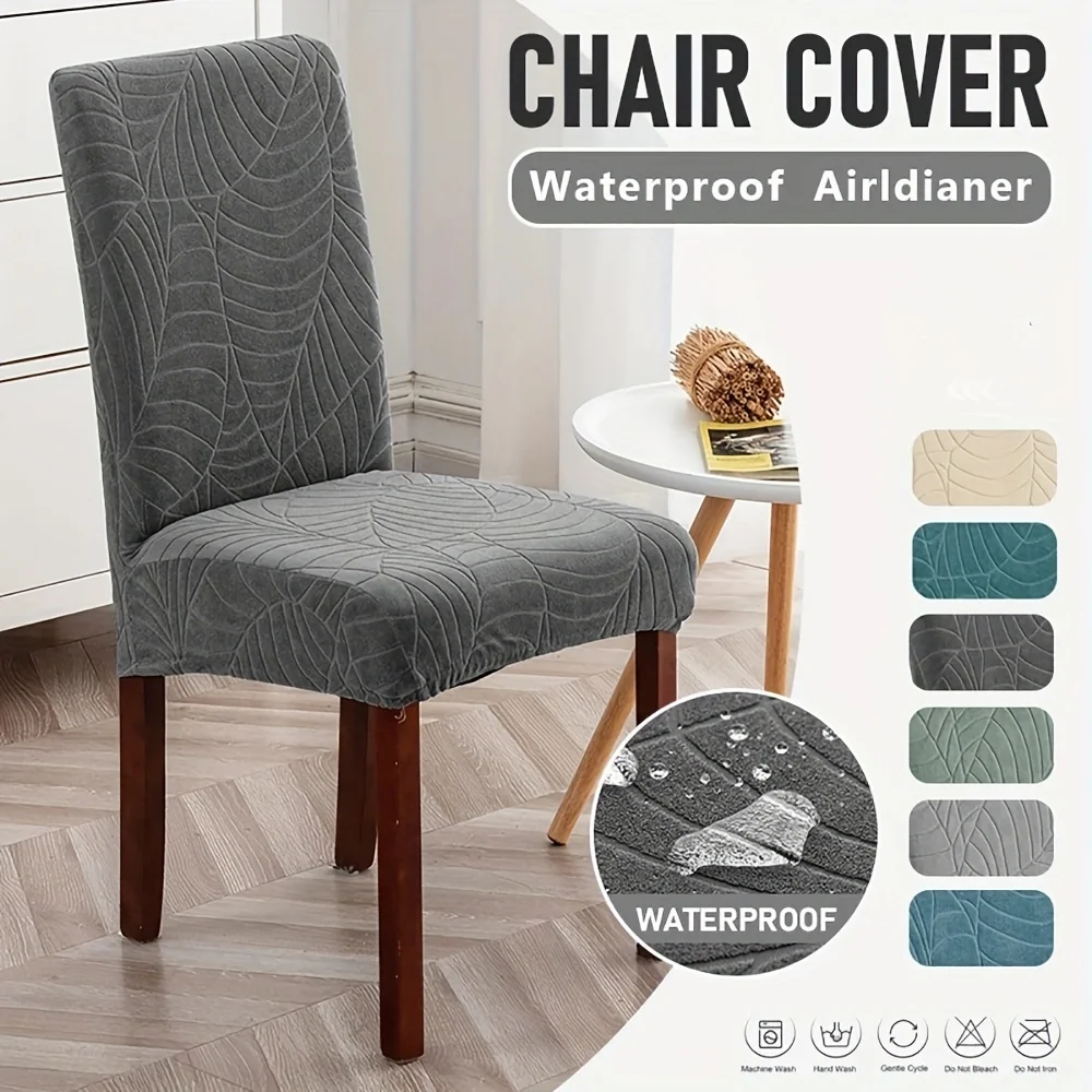 1PC  Water Proof Chair Covers Furniture Protector High Quality for Pets Kids Stretch Washable Removable Hotel Chair Slipcover