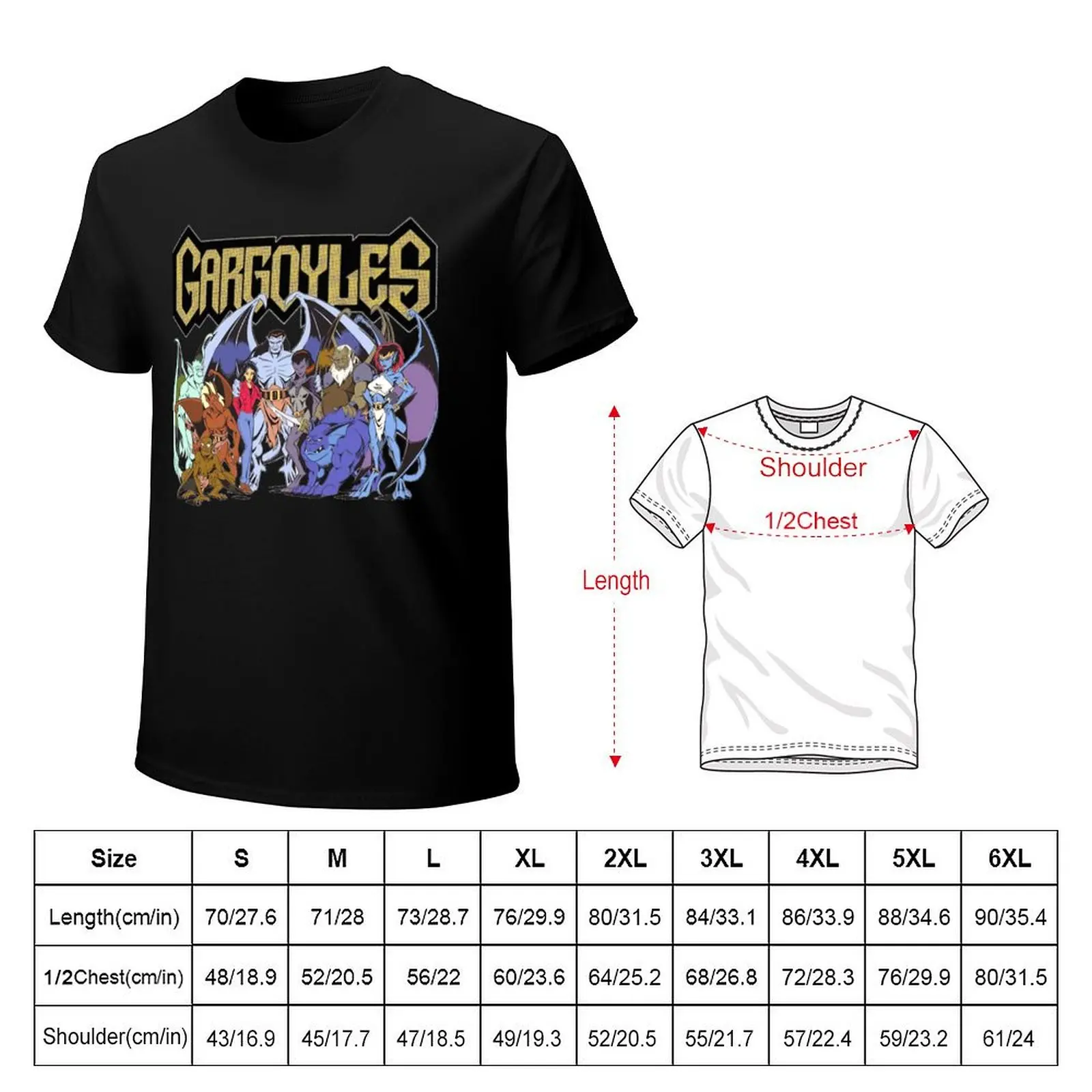 Gargoyles The Origin Essential T-Shirt Plus Size Comfort Fit Tee
