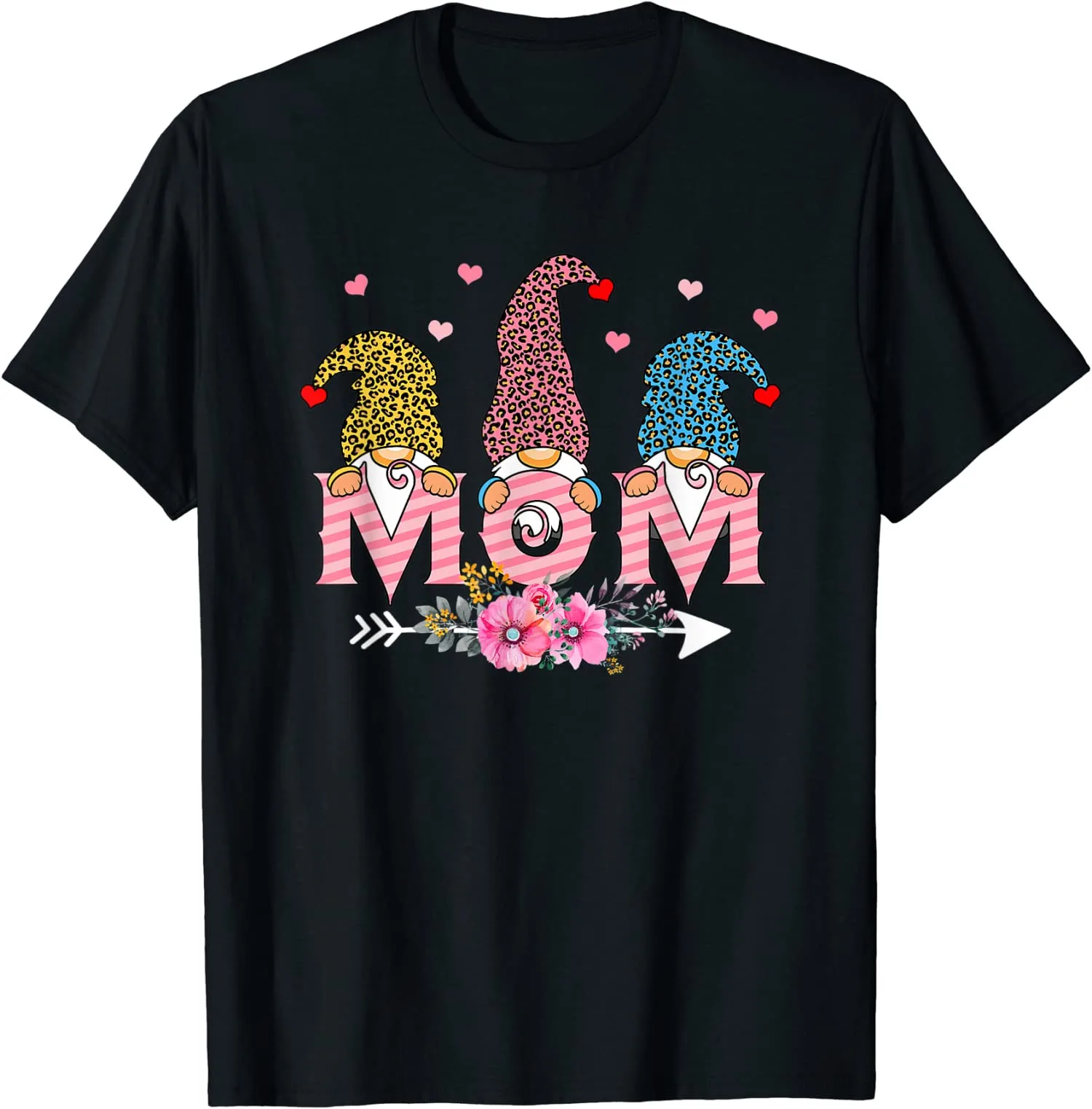 

Cute Gnome Mom Happy Mothers Day Art Flower For Mom Unisex T-Shirt