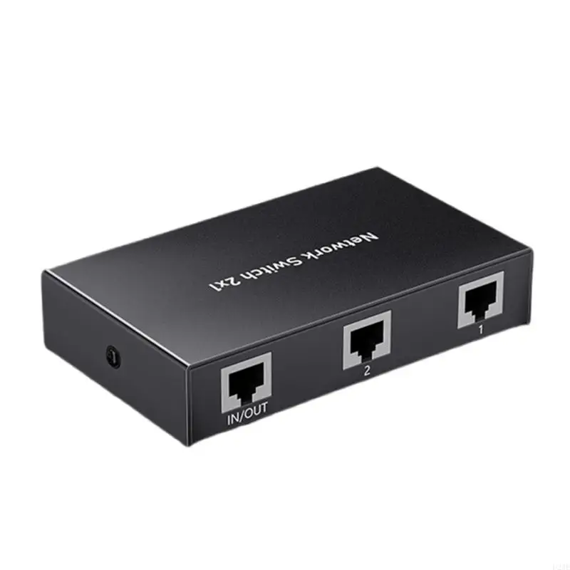 U2JE 2 in 1 Out or 1 in 2 Out RJ45 Networking Switching Ethernet 2 Way Port Share Adapter RJ45 Networking Splitter For Laptop