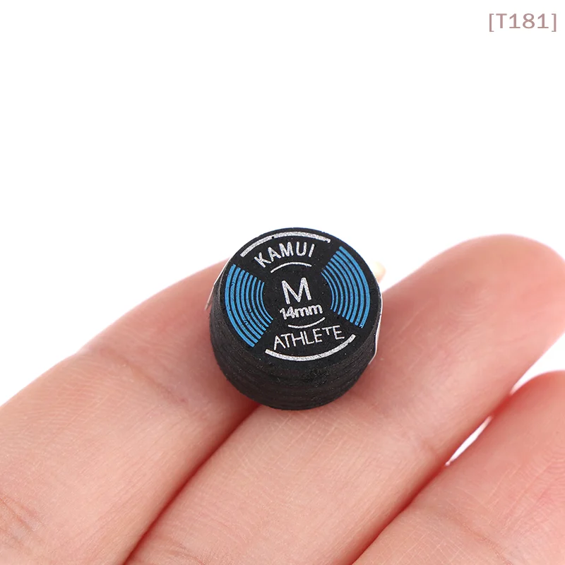 

[E] 1Pc 14MM S/M/H Cue Tip Quality Pool Billiard Leather Cue Tip Nine-Ball Cue Head Snooker Cue Tip Hard Soft Head