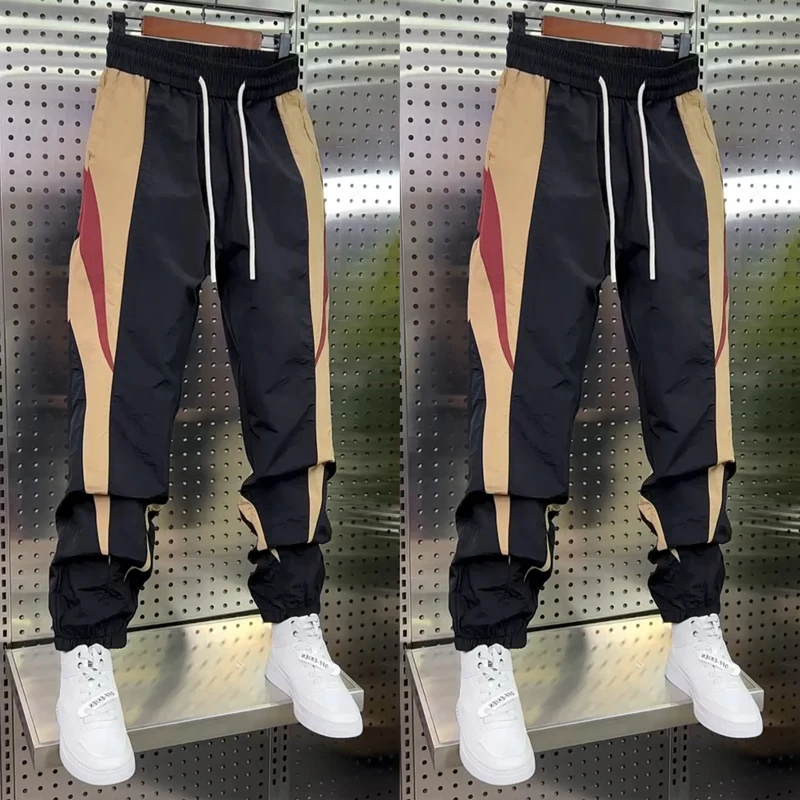 

Мужские летние спортивные брюки ACMEOSTUDO: комфортные, тонкие, свободного кроя, быстросохнущие, повседневные, длинные, в корейском стиле, модные, зауженные к низу.