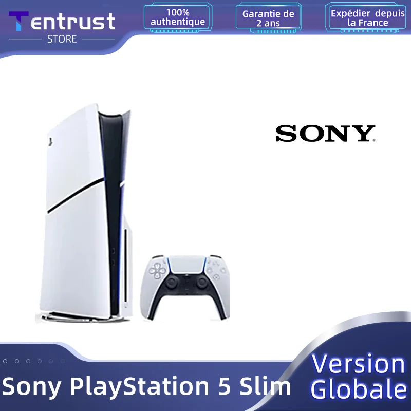 Sony PlayStation 5 PS5 Slim Console Model Group - Slim Ultra High Speed SSD Ray Tracing 4K TV Gaming Video Game Console