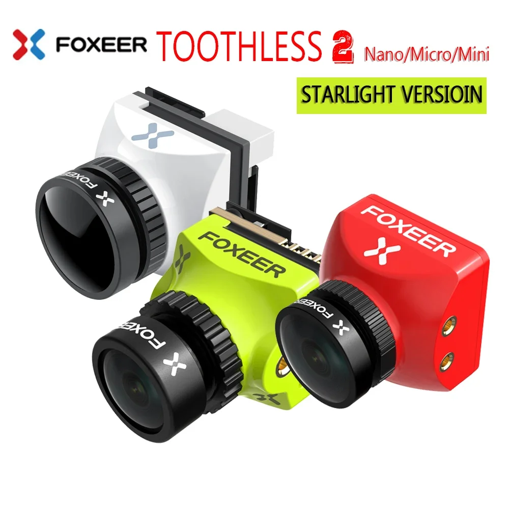 Foxeer Mini/Micro/Nano bezzębny 2 CMOS 1/2 1200TVL PAL/NTSC 4:3 16:9 FPV OSD naturalny obraz do drona wyścigowego RC FPV