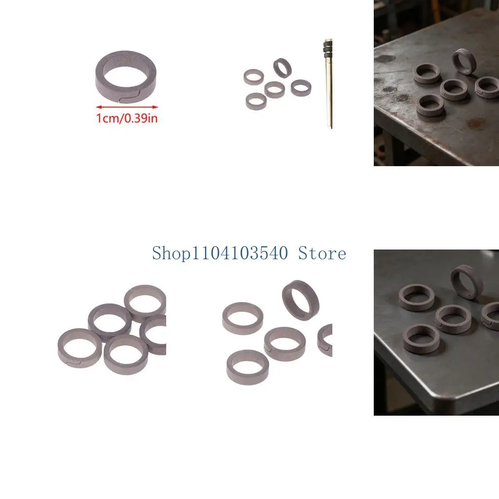02DC 5Pcs High Pressure 40MPa 30MPa 4500Psi Two Stage Piston Rings Replacement