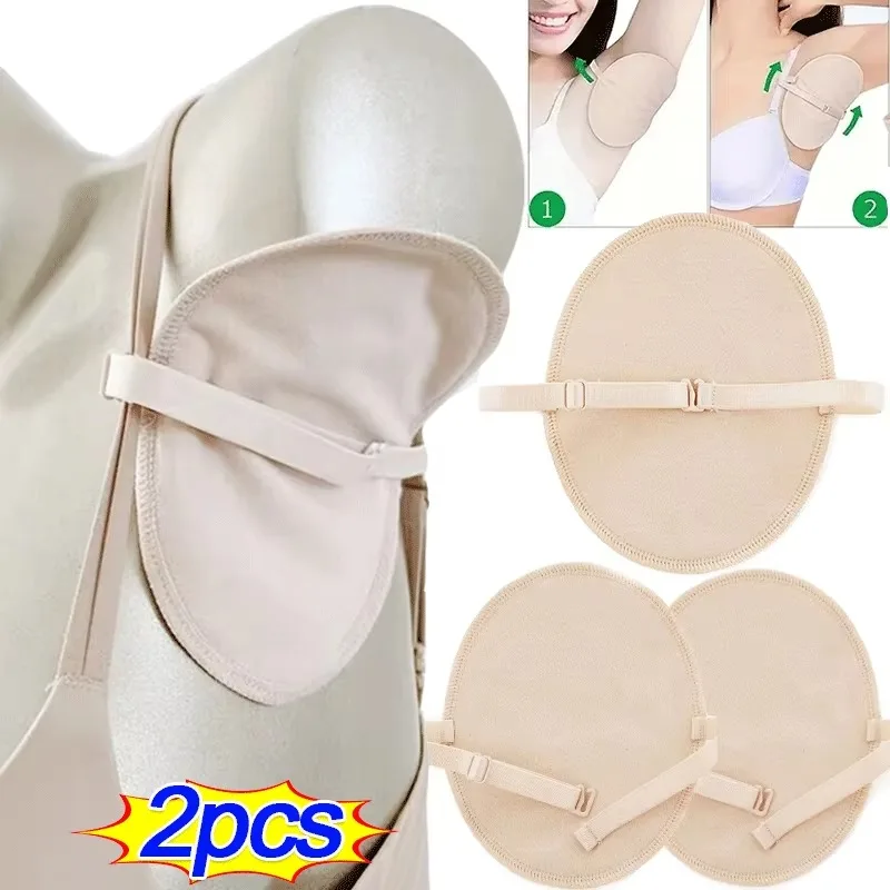 Almohadillas absorbentes de sudor para axilas, protectores absorbentes para vestido, almohadillas de transpiración para el sudor, protector de hombros, almohadilla desodorante lavable