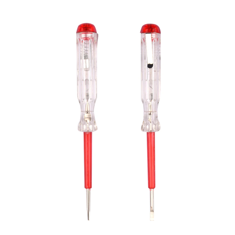 100-500V Test Pen Portable Flat Screwdriver Hand Tool LED Voltage Tester Circuit Socket Detector Screw Driver Repair Electrician