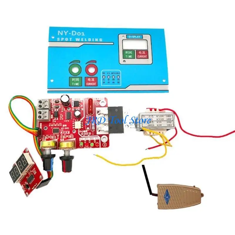 A2UD Portable Spot Welder Machine for Time Control Board Diy for Welding Single Cells Adjust for Time Current Simple Oper