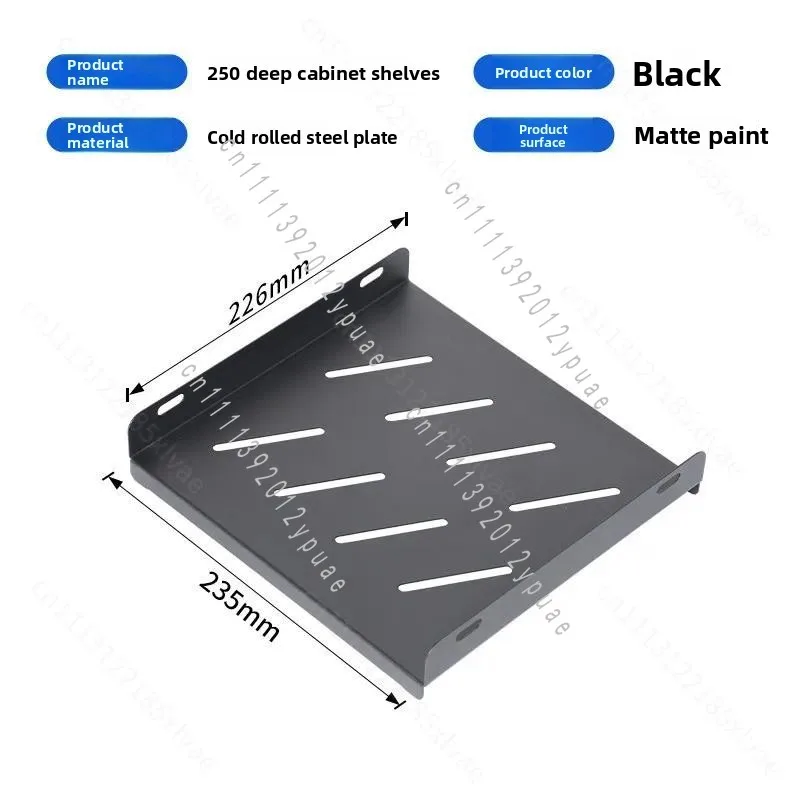 10 Inch Open Network Rack Shelf Household Desktop Cabinet Laminate, Only Shelf, Rack Not Included