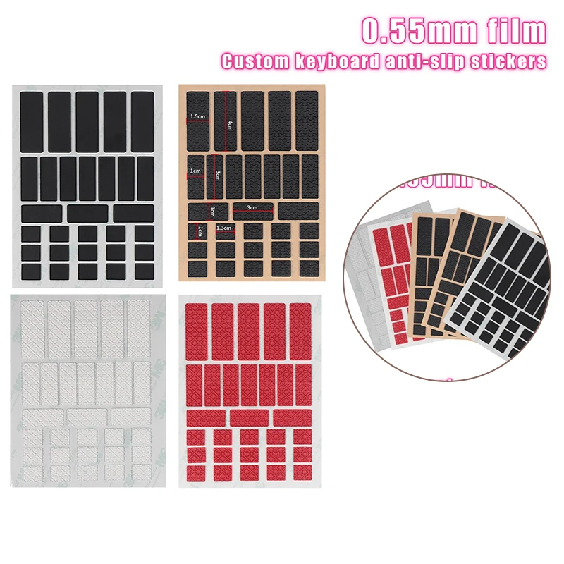 DIY Anti-Slip Wear-Resistant Universal Style Mouse Sticker Wireless Gaming Sweat-Proof Mouse Grip Sticker Tape