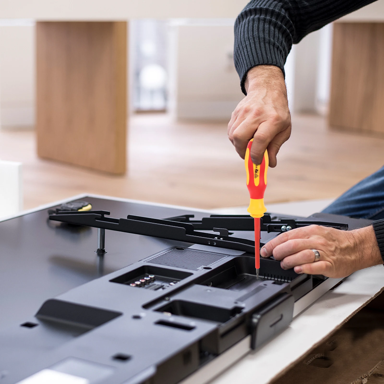 

1Set Insulated Screwdriver Set Electrical Tools for Circuit Inspection and Maintenance Electrician Screwdriver Kit with