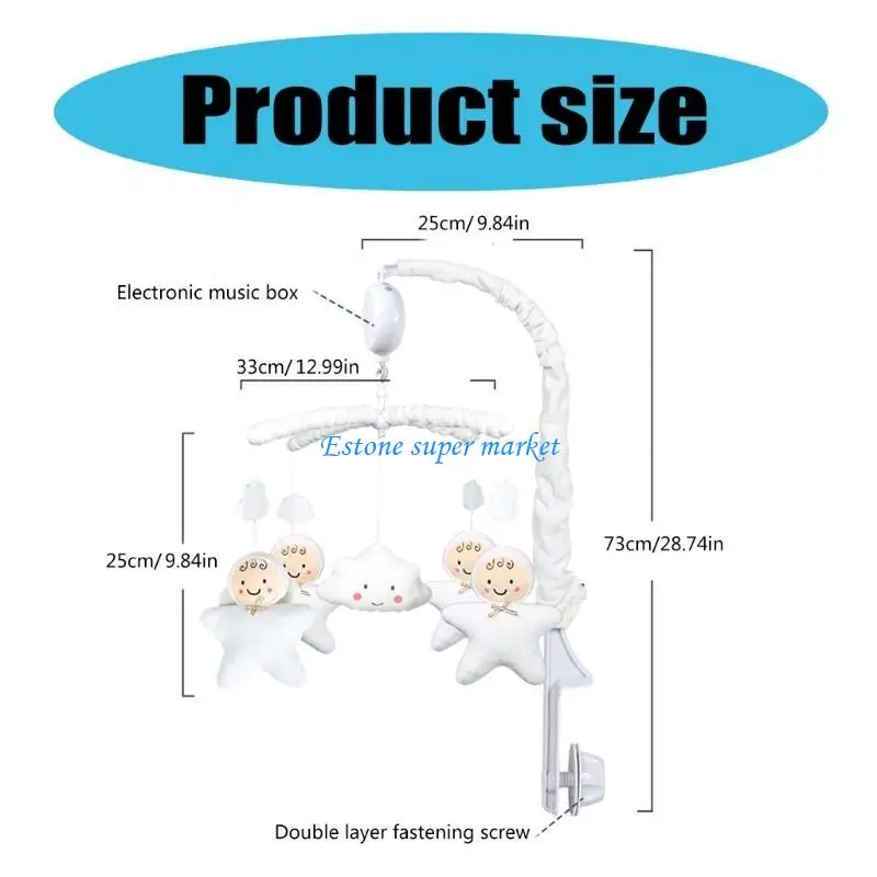 090B Âm Nhạc Chuyển Động Nôi Bé Động 35 Bài Hát Chuyển Đồ Chơi Khung Có Thể Tháo Rời