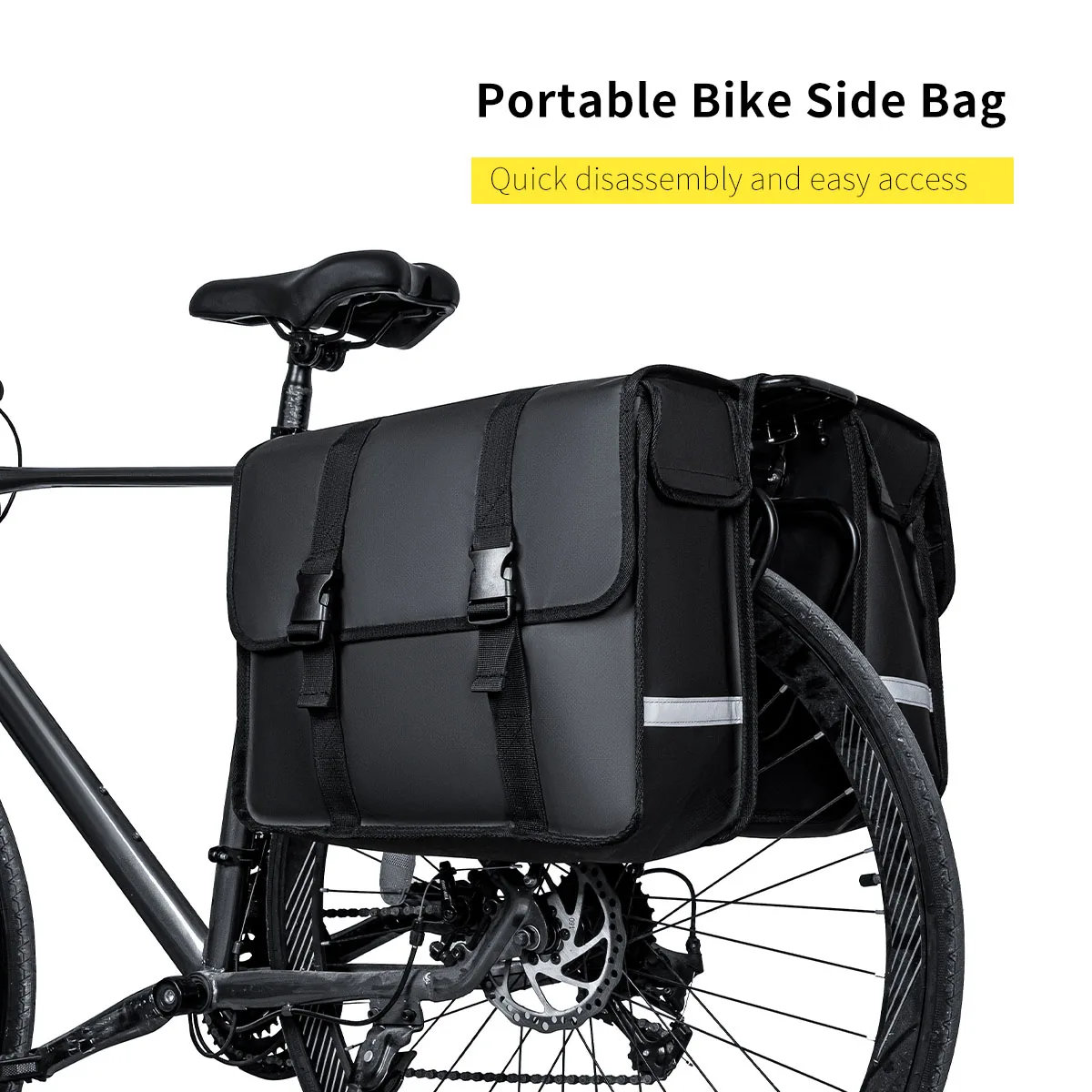 Bicycle pannier mountain bike large-capacity riding bag rear rack bag rear seat tail bag bike frame pack gear