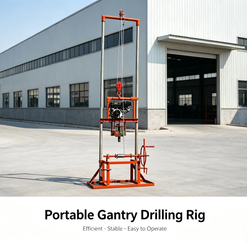 Customized Gantry Water Well Drilling Rig, Easy‑to‑Operate Household Water‑Intake Equipment for Orchards