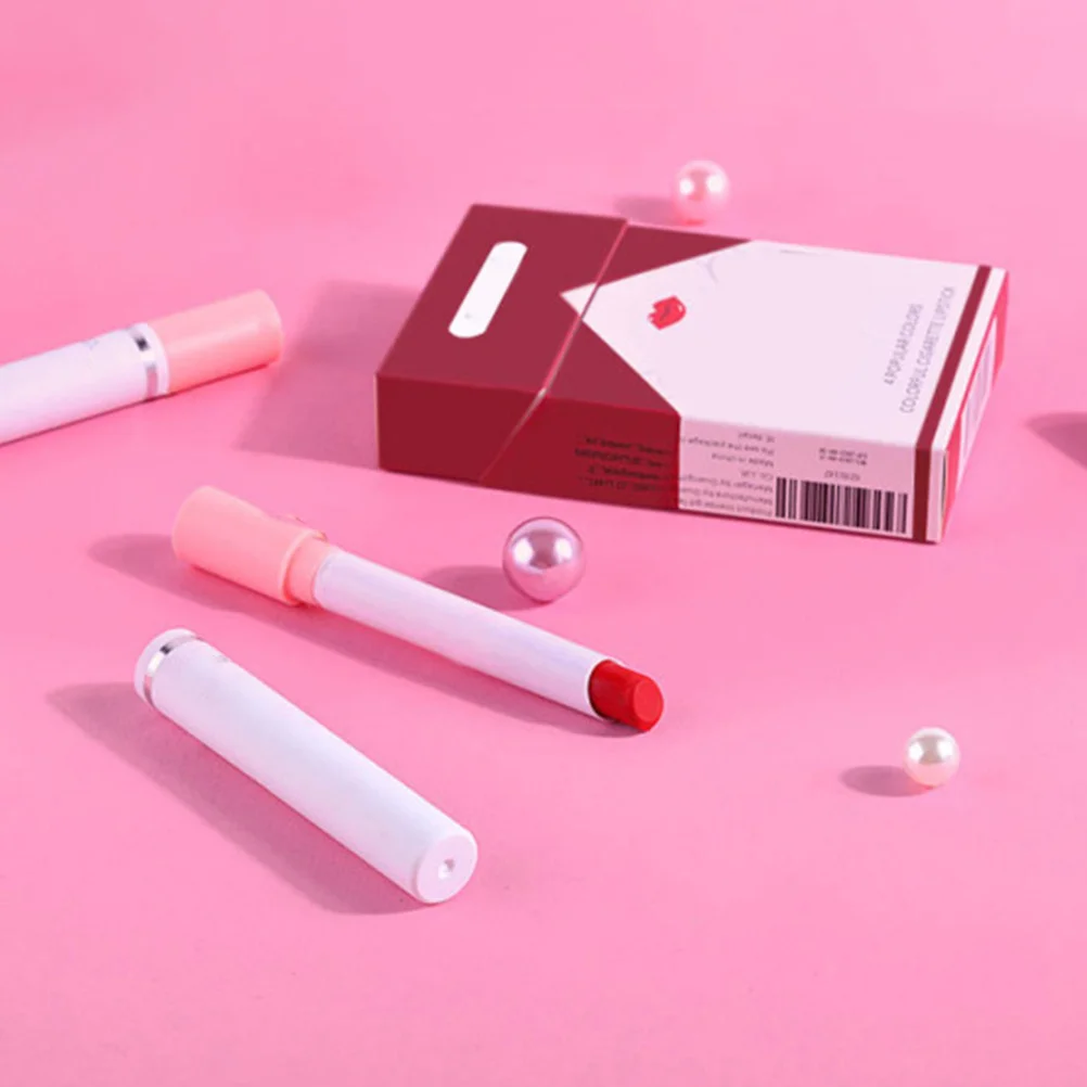 Set di 4 rossetti opachi per donne, a prova di sbavature, compatti, da viaggio, ideali, per compleanni, matrimoni, feste, regalo, rossetti per la pelle scura