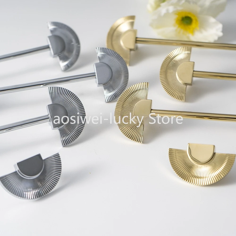 

Дверная ручка шкафа из чистой меди, простая скандинавская ручка для ящика с одним отверстием, новая китайская легкая роскошная латунная дверная ручка шкафа