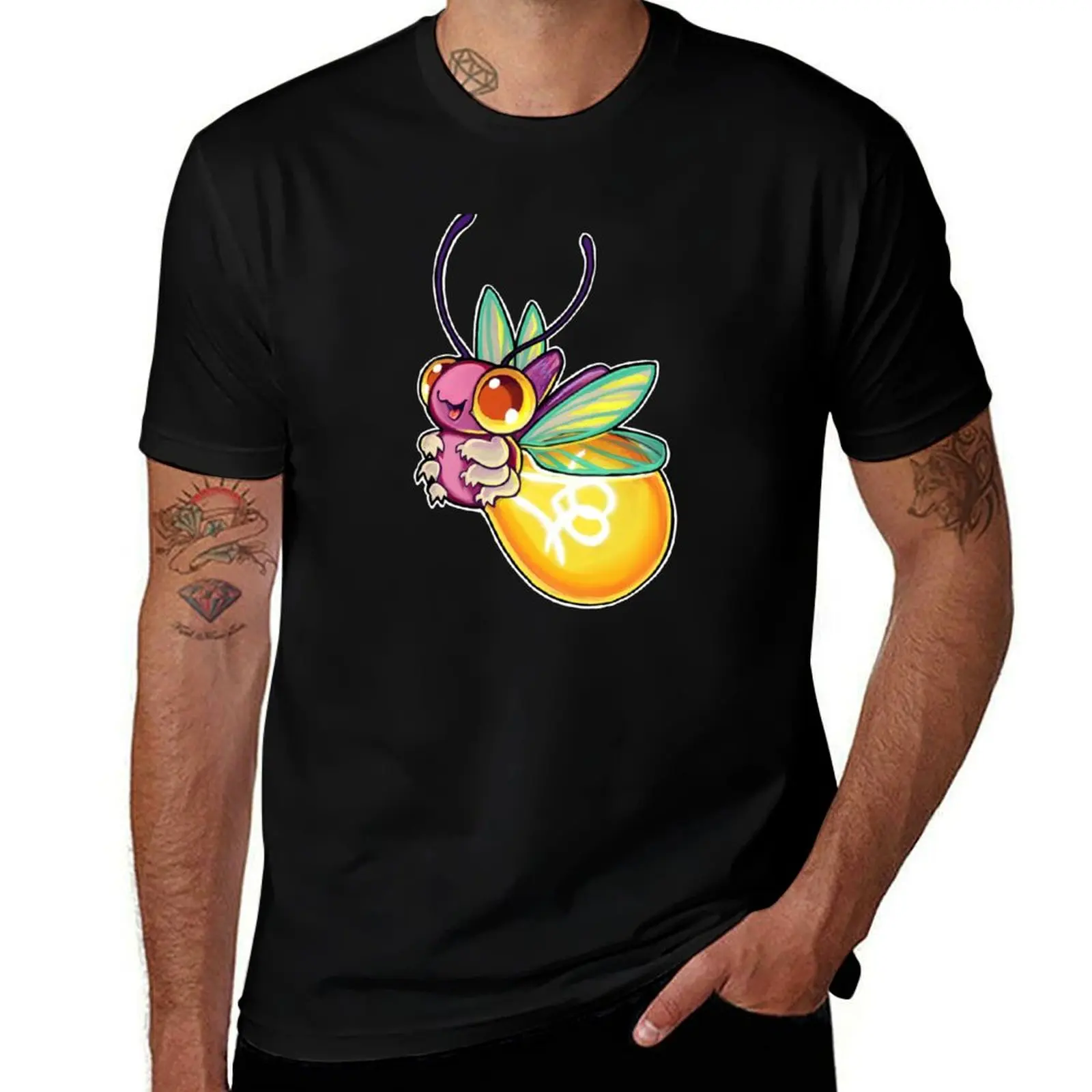 Pink firefly T-Shirt Lightweight Cooling Short Sleeve Tee T-Shirt