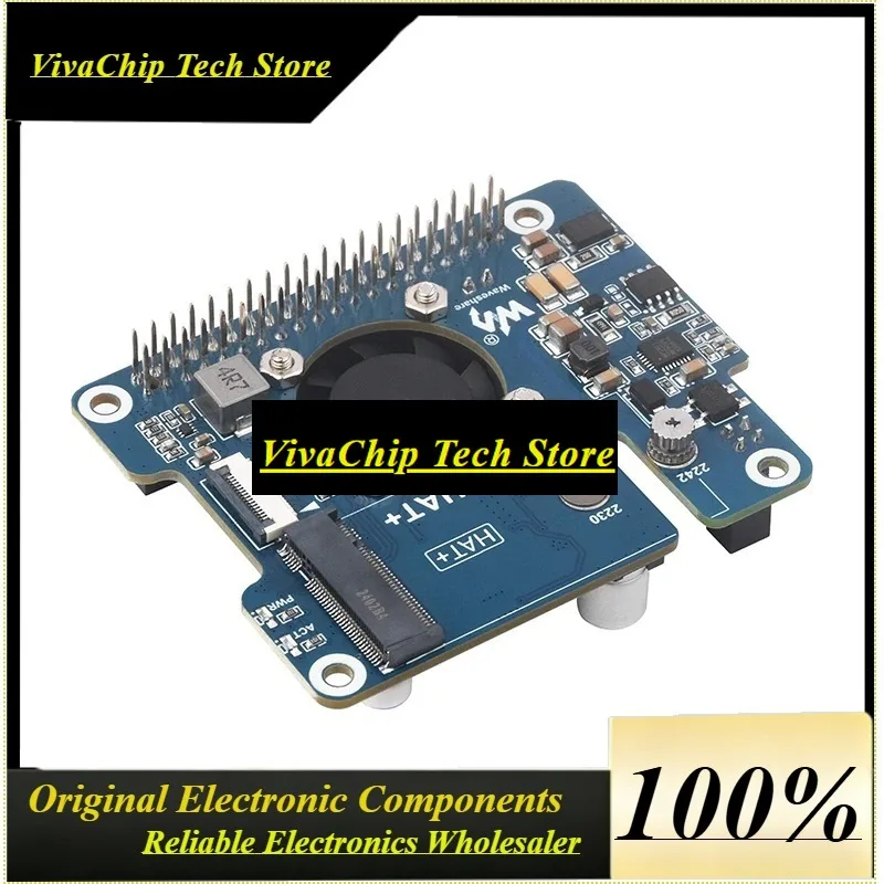 VoFSRaspberry Pi 5 PCIe To M.2 Adapter With PoE Support NVMe Protocol M.2 Solid State Drive 802.3af/At Network Standard Pi 5 Po