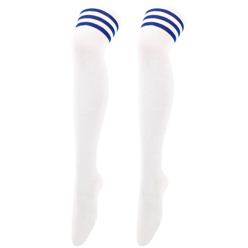 Schwarz/weiß gestreifte lange Socken für Damen, sexy Overknee-Oberschenkelstrümpfe, Overknee-Strümpfe, Damen und Mädchen, warme lange Röhrensocken ﻿ – Detail 12