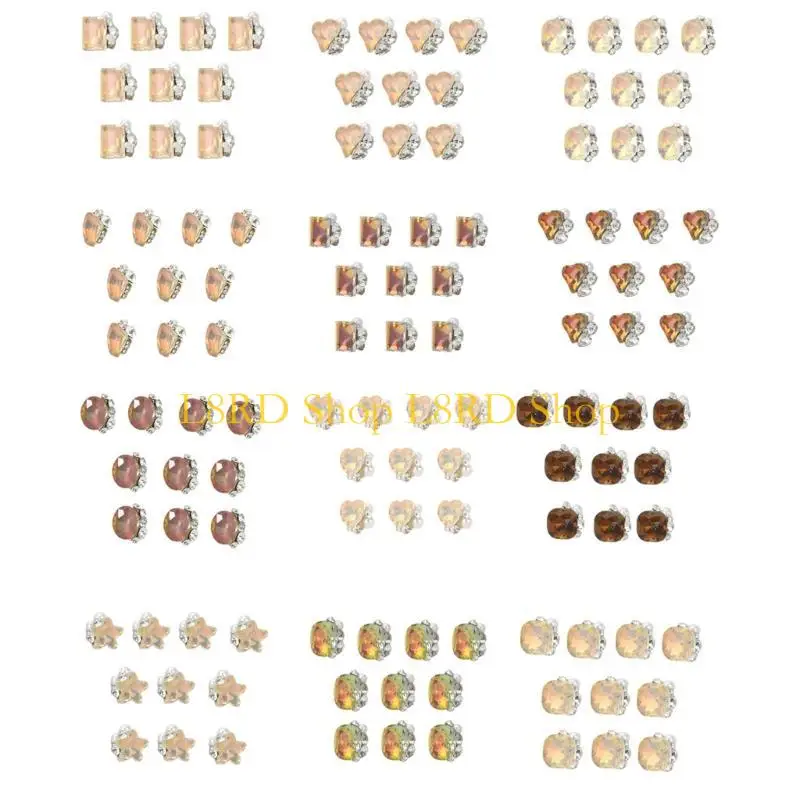 L8RD 10 PCS CARROS PERNOS PERNOS REJO REJETONAS ARTE ARTEM CHARM PRIMEIRA PRONTAÇÃO CURTA