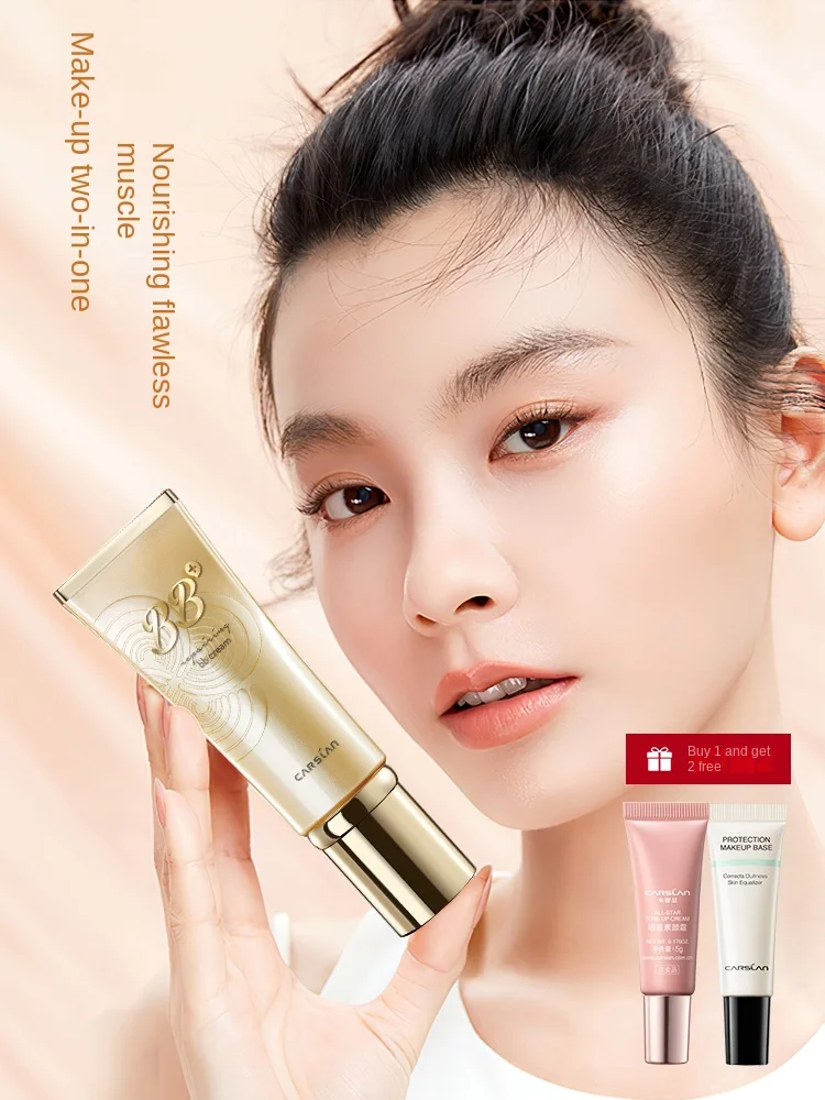 Hxl Liquid Foundation Moisturizing and Oil Controlling Long Lasting Bb Cream Concealer Brightening Skin Color