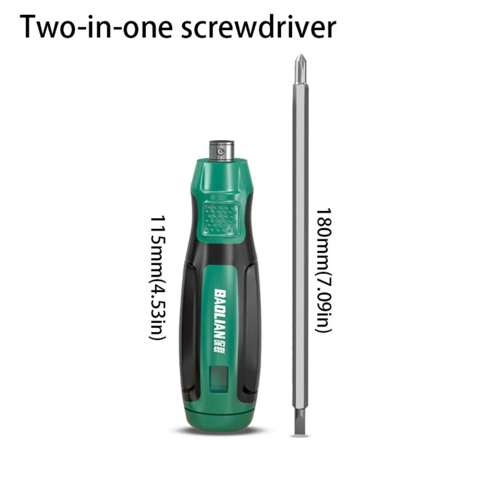

Chrome Steel Double Head Screwdriver Short Handle Scalable Design Telescopic Screwdriver Labor-saving Mini Size