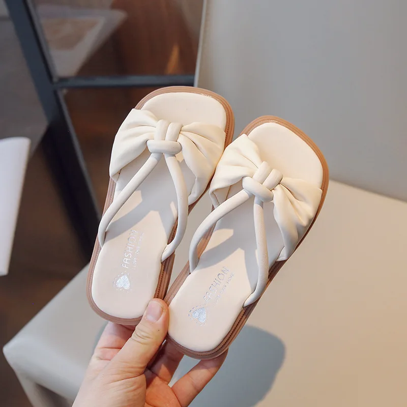 Girls Slippers 2023 Summer New Children Fashion Princess Flip-flops Children Slippers Baby Kids Casual Outdoor Flat Beach Shoes