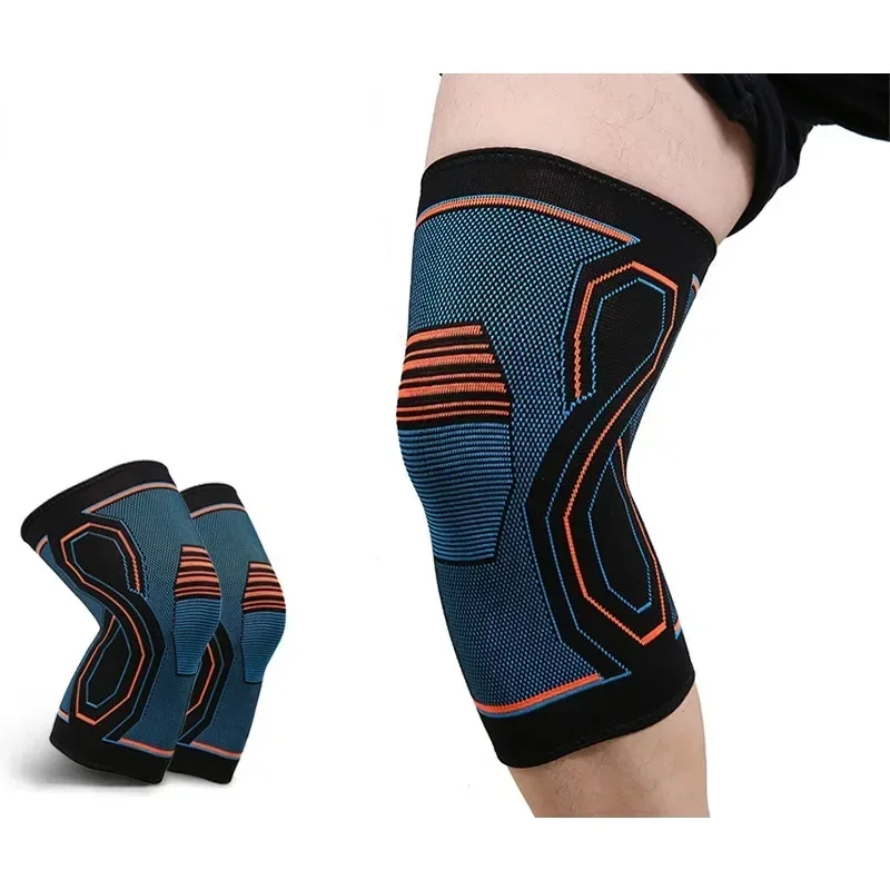 Compression Knee Brace Workout Knee Support for Joint Pain Relief Running Biking Basketball Knitted Knee Sleeve for Adult