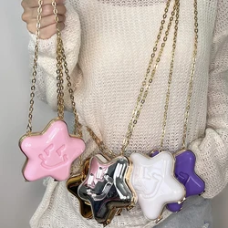 Fashion Gold Pentagram Shoulder Bag for Women Mini Lipstick Bag Designer Accessory Bag Cute Banquet Bag