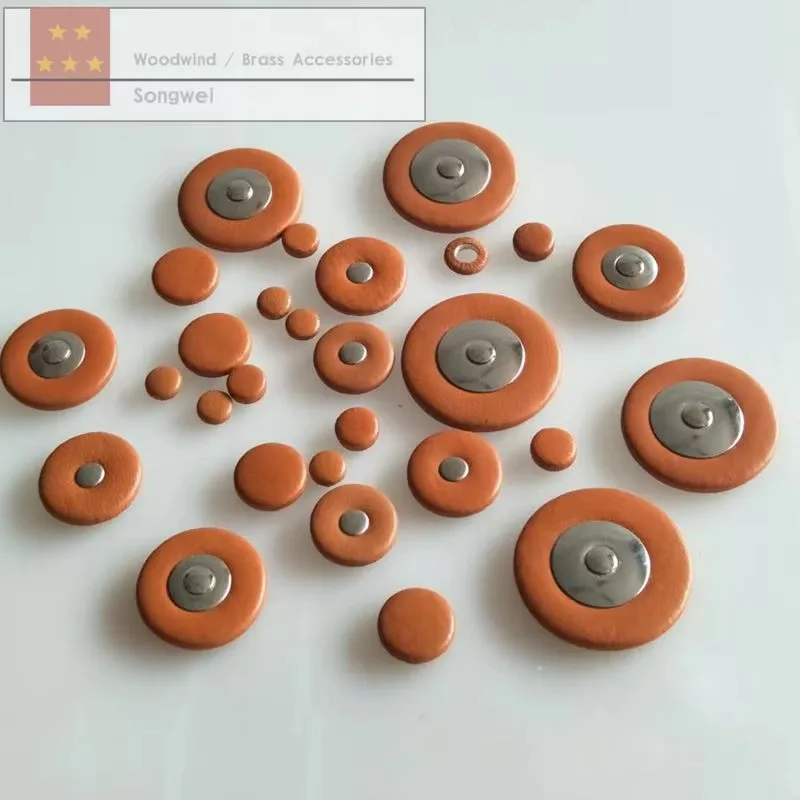 

Кожаные подушечки для саксофона сопрано, запасные аксессуары для саксофона Bb, детали для деревянных духовых инструментов