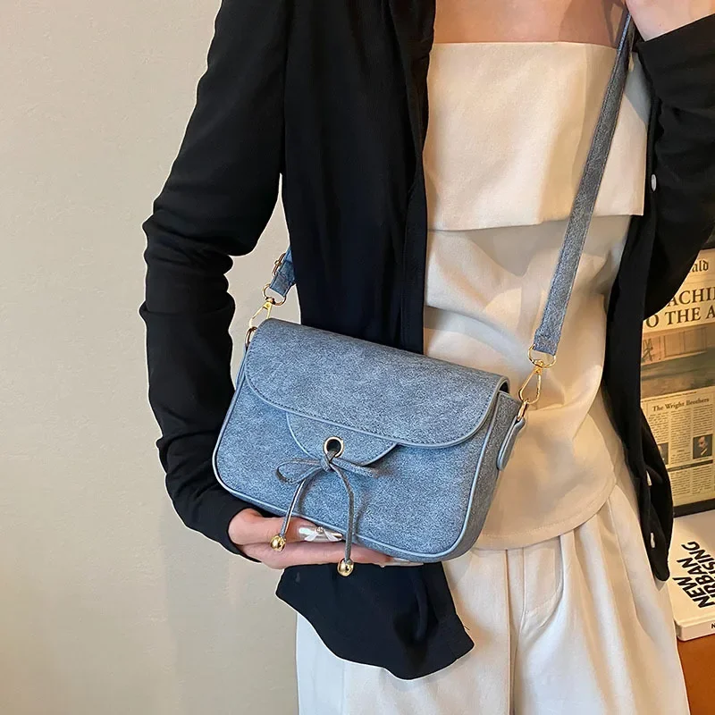 Kinder Messenger Bags Damen Vielseitige Denim Bow Damen Umhängetaschen Umhängetasche Geldbörse und Handtaschen Mutter Kinder Taschen für Mädchen