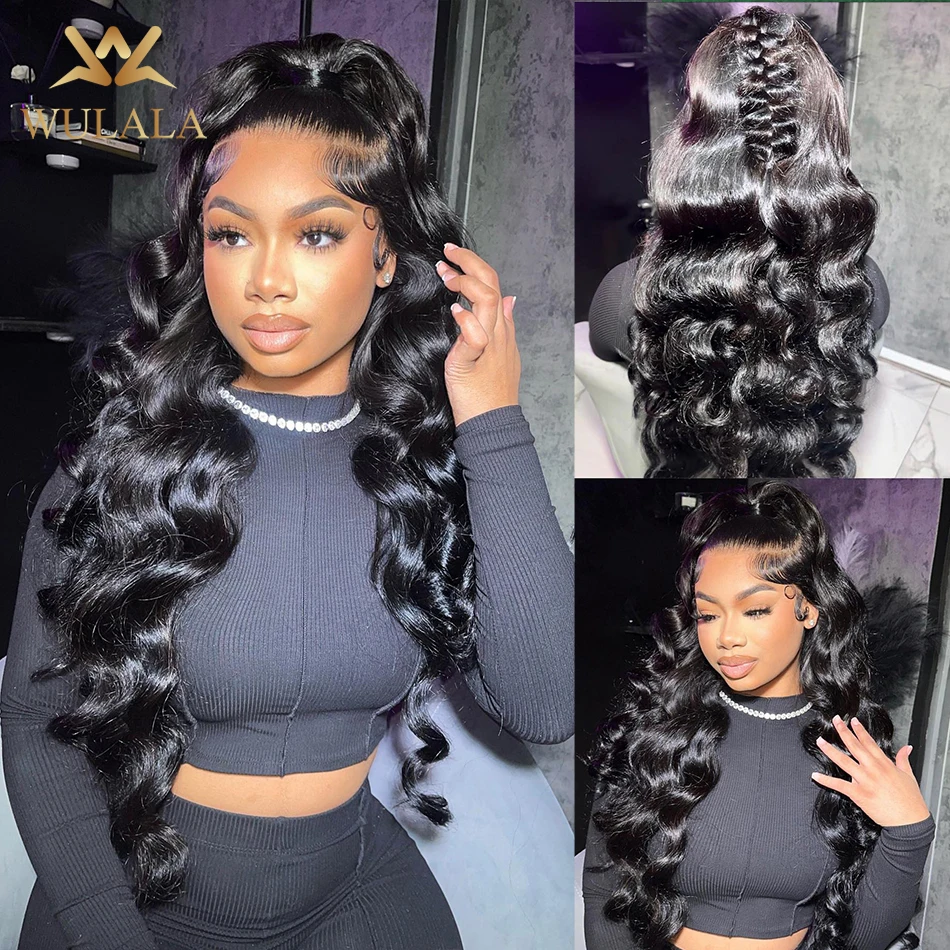 Wulala Body Wave 13x4 Lace Front Human Hair Wigs 30 40 Inch 13x6 Hd Brazilian Pre Plucked Lace 360 Lace Frontal Wigs For Women