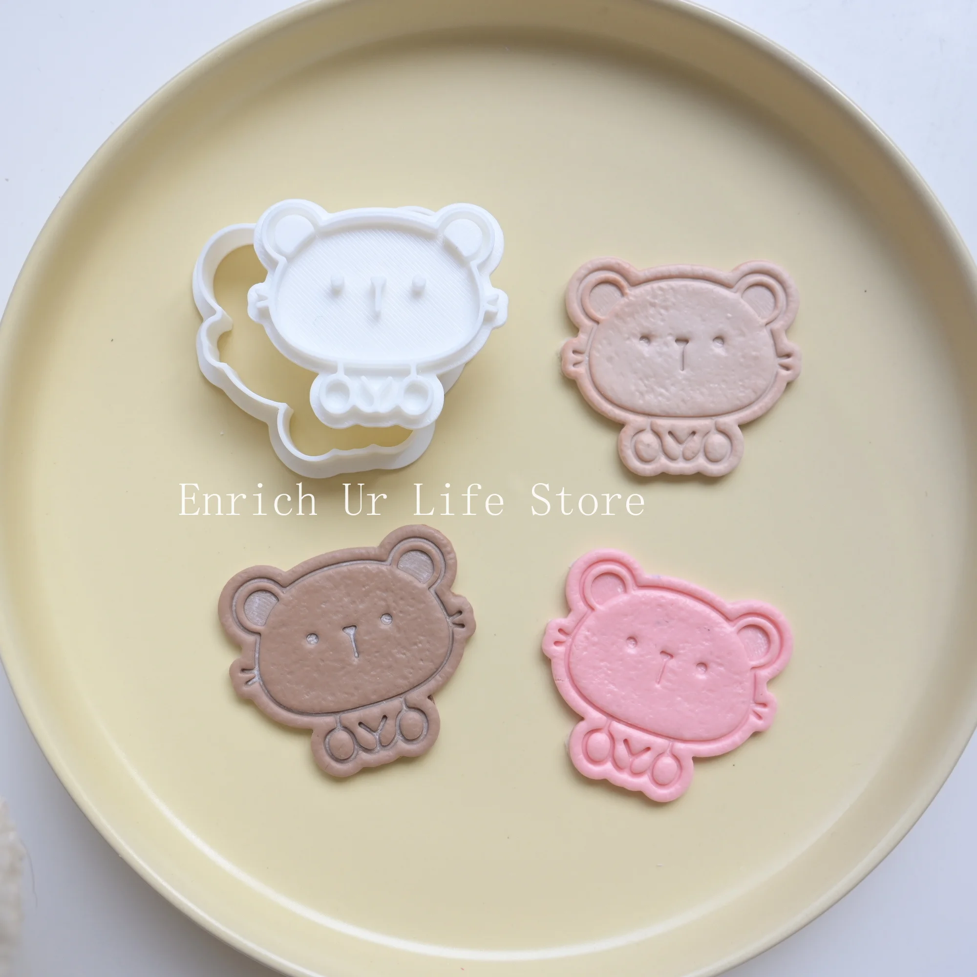 Cute Mini Animal Mouse Cookie Biscuit Mold Embosser Mouse Shape Cookie Cutters Stamper Cartoon Baking Fondant Biscuit Molds