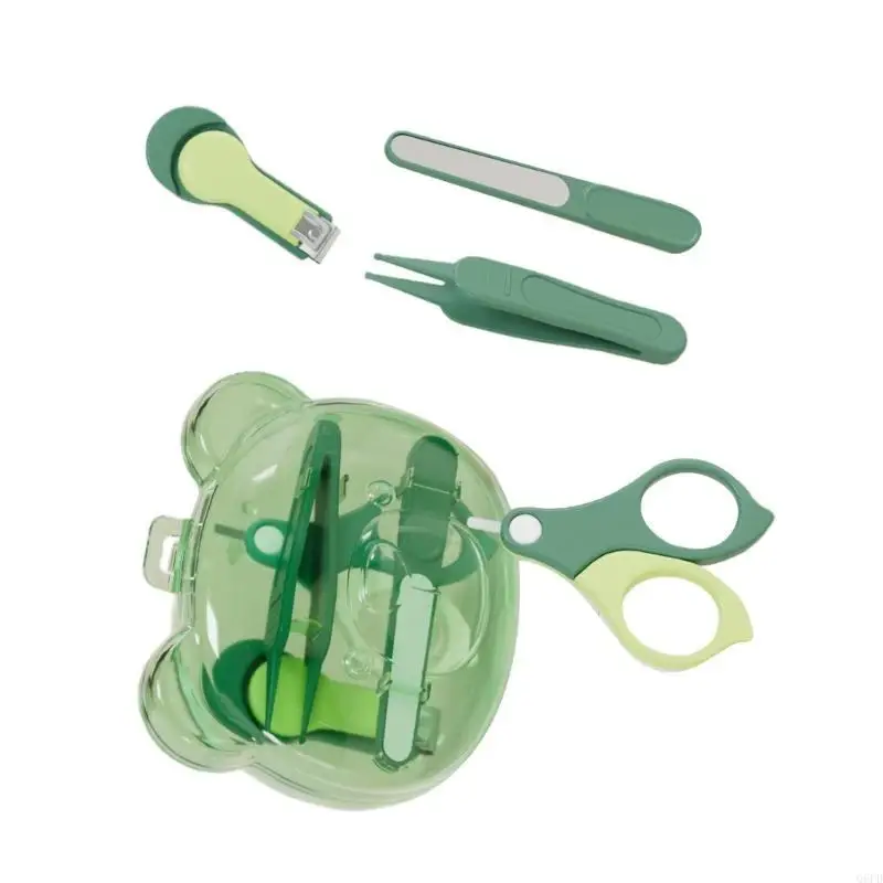   Kids Nails Care Essential with Easy Grip Nails Scissors Trimmer and Protective Case Organiser Box for Travel Daily Care