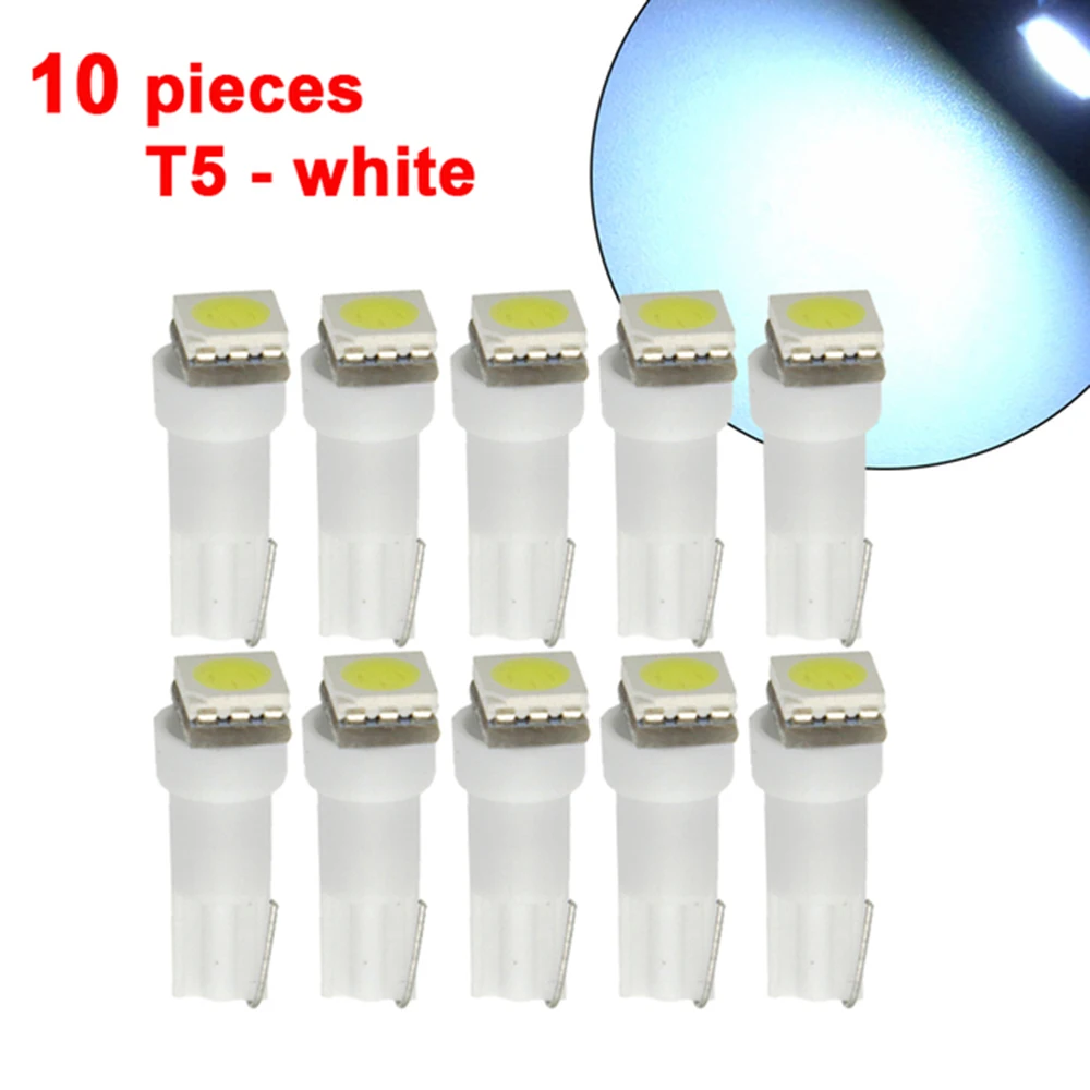 

10 PCs LED lamp 12 v T5 1smd 5050 lamp T5 LED lamp auto lamp led T5 lighting fixtures Downlight