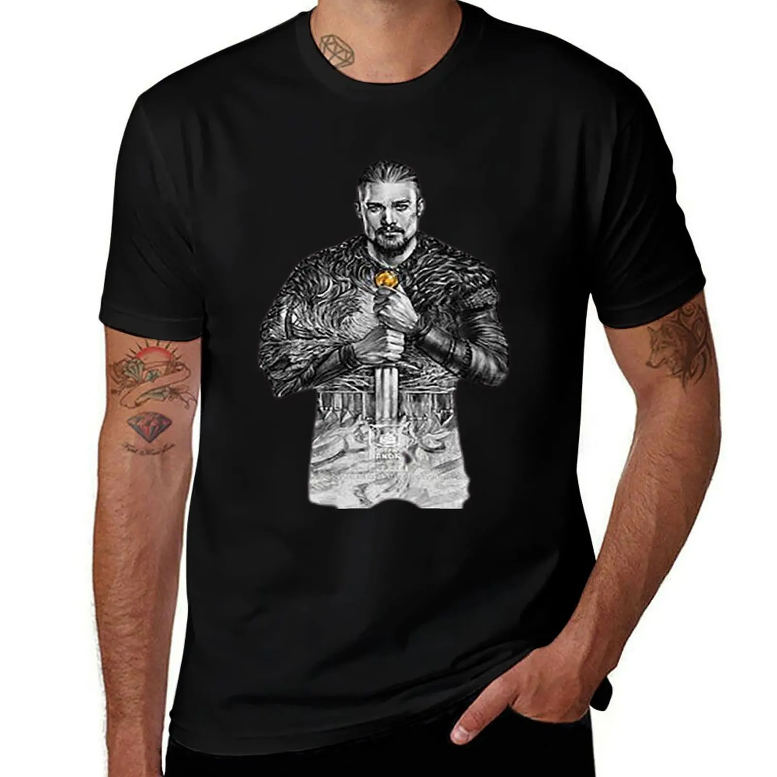 

the last kingdom uhtred T-Shirt man tshirt man t shirt heavy cotton man t shirt luxury T-Shirt