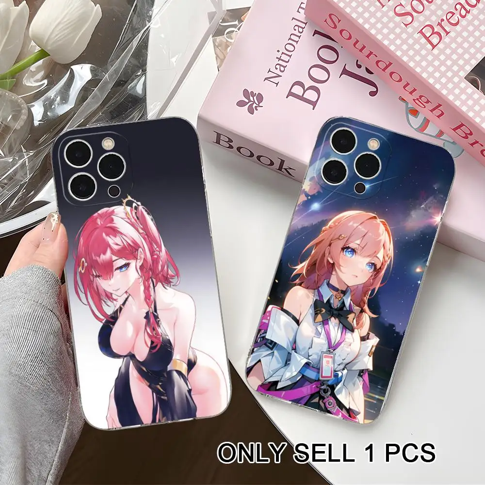 

HSR Asta Clear TPU Mobile Case for iPhone 17 16 15 14 13 12 11 X XR XS Air Pro Max Plus Mini Colorful Cover