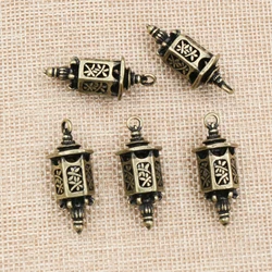 3pcs 35x12mm Antique Bronze Plated Lantern Handmade Charms Pendant:DIY for bracelet necklace