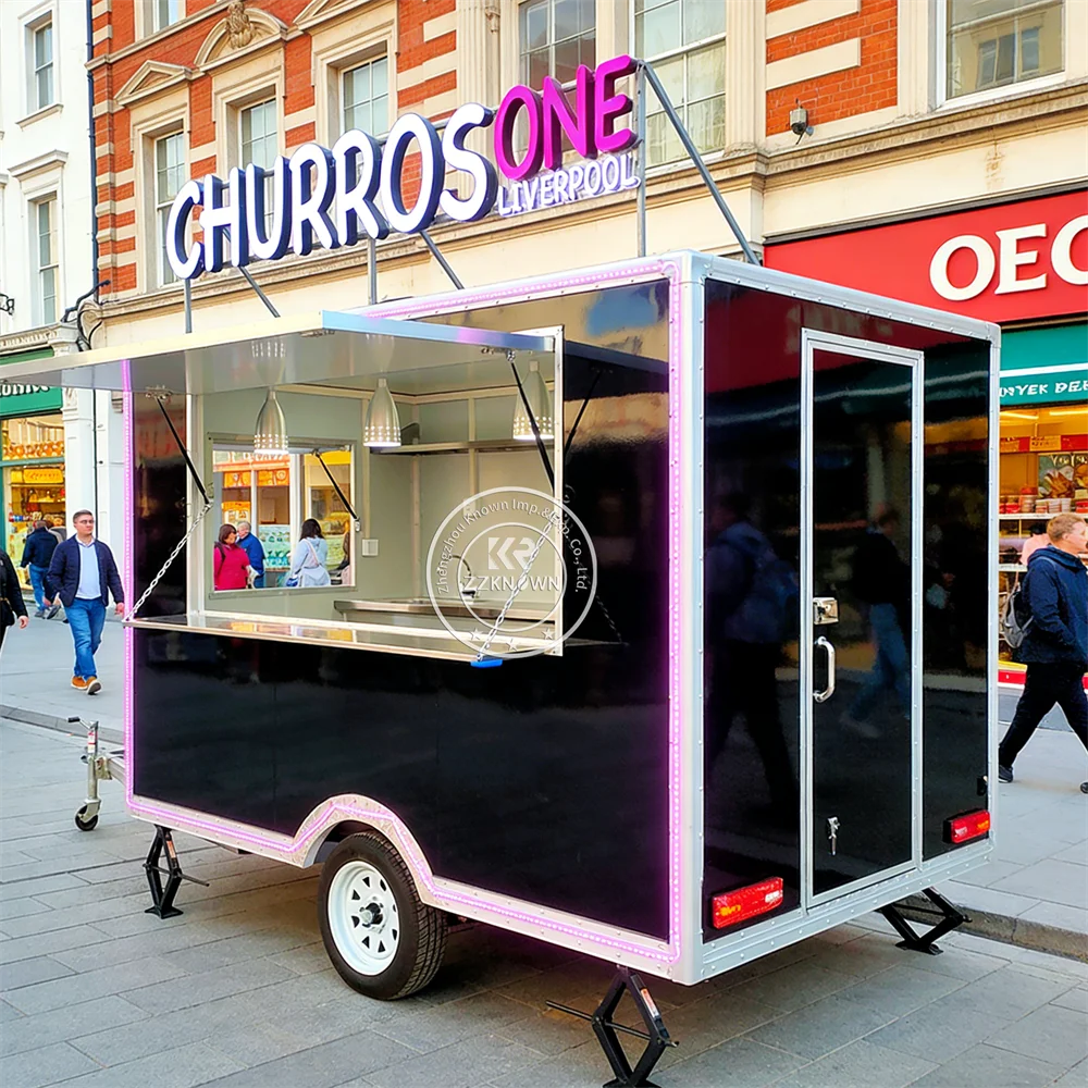 Hot Selling Pizza Dessert Food Truck Mobile Catering Truck Custom Built Portable Beverage Fast Food Trailers Fully Equipped