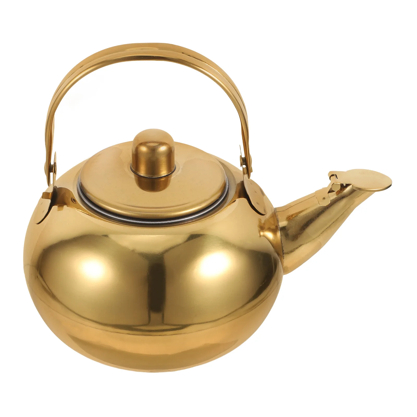 

Stainless Steel 14CM Stainless Steel Tea Kettle Golden Kettle for Coffee Tea Boiling Home Kitchen Gadgets