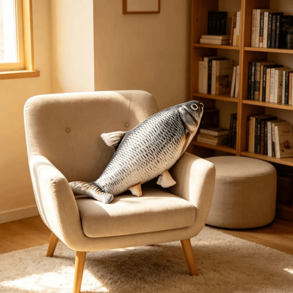 Cute Simulation Fish Fish Soft Animal Creative Design Stuffed Animal Carp 3D Different Types Simulation Fish Gift