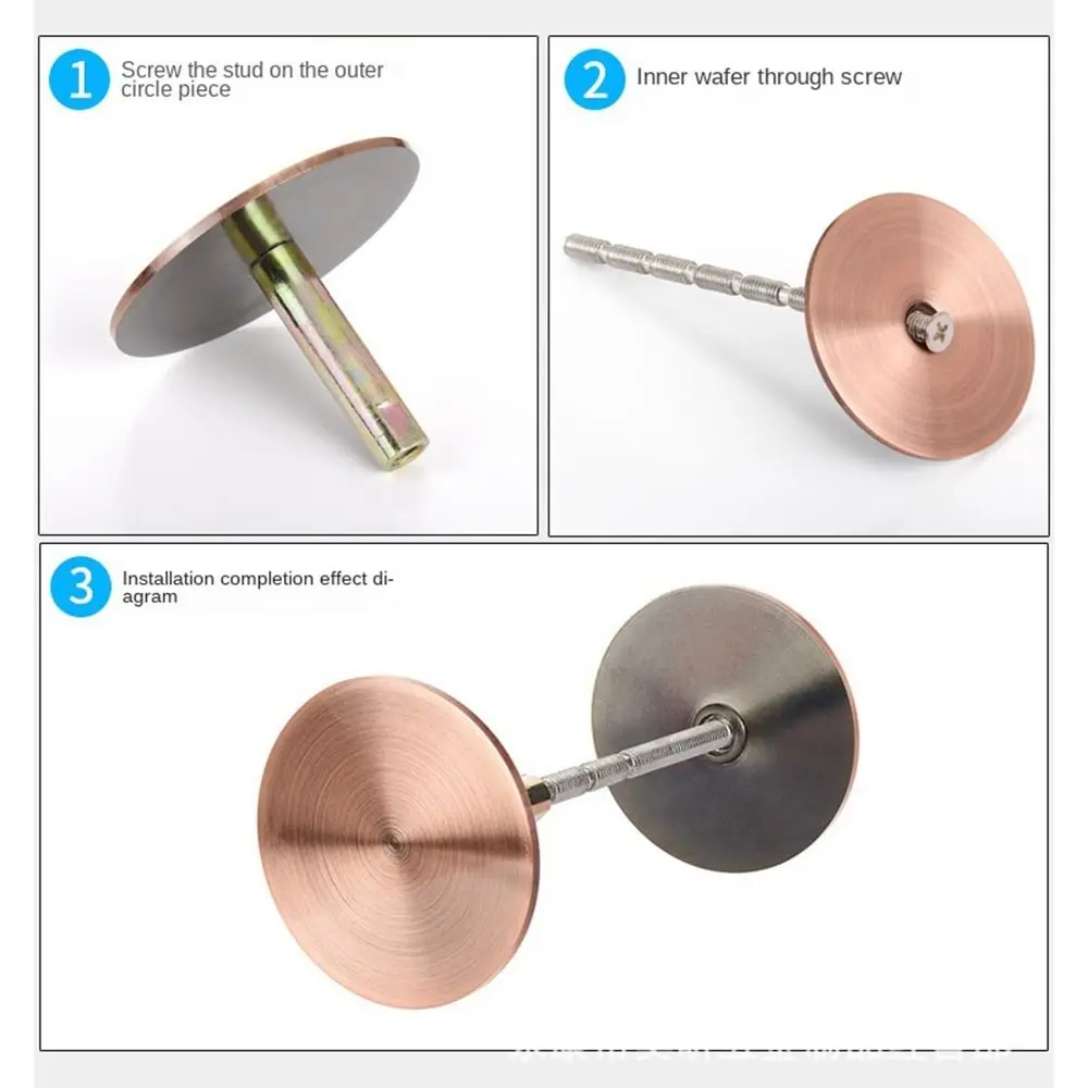 جديد المجلفن ثقب الباب مانع مكافحة سرقة السلامة القط العين مانع غطاء الزخرفية المحمولة قفل ثقب الترقيع أداة الباب