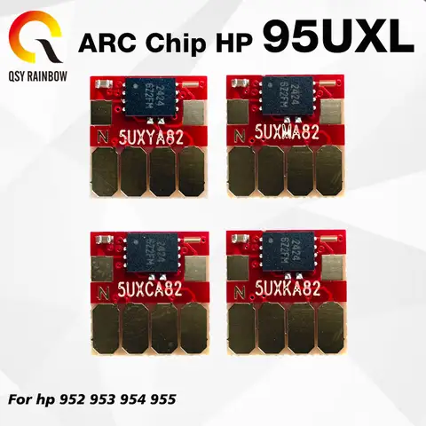QSYRAINBOW 95U ARC Chip 952 953 954 955XL Cartridge For HP OfficeJet Pro 7740 8710 8715 8720 8730 8210 Printer Refill CISS