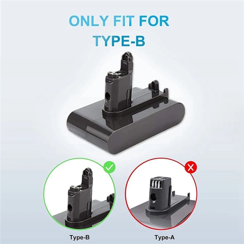 ตัวแปลงแบตเตอรี่สูญญากาศ Li-ion DC34เปลี่ยนใหม่22.2V สำหรับ Dyson DC35 DC45 DC31 DC34 DC44 DC31/DC35สัตว์