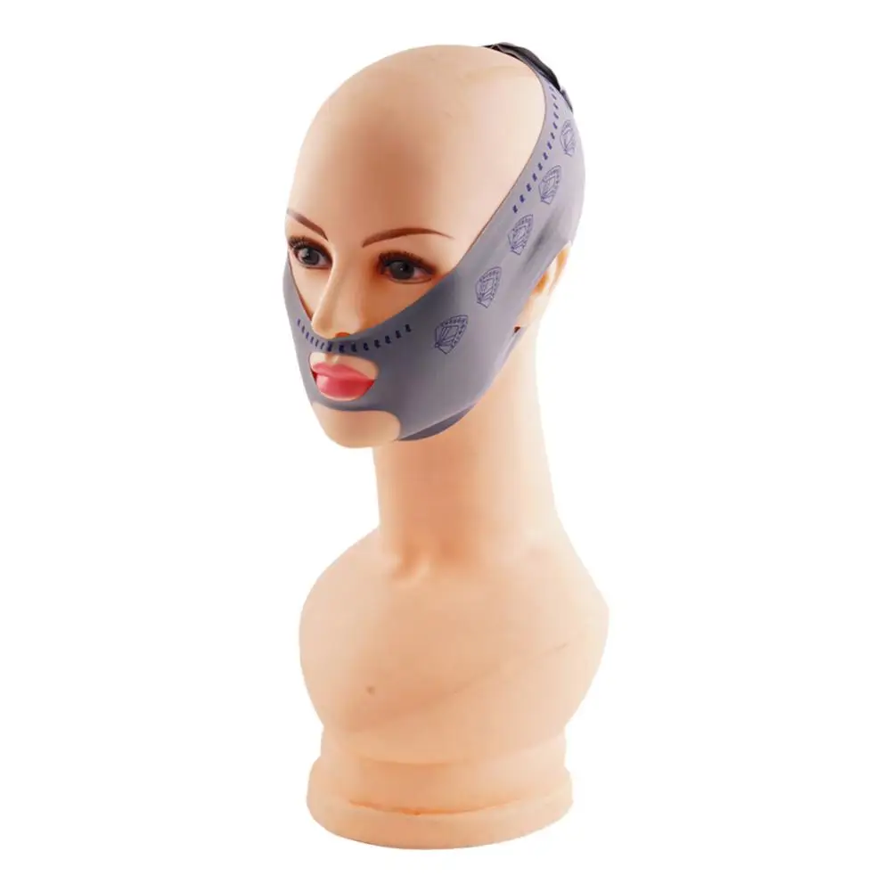 1pc Reusable V Face Bandage Shaper Gray Women Facial Thining Chin Reduce Face Slimming Skincare Belt Up Lift Tool Bandage D G1I4