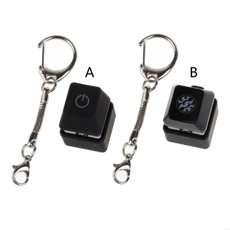 

A9LF Cartoon Backlit Mechanical Keyboard Tester Keychain Gift for Adults