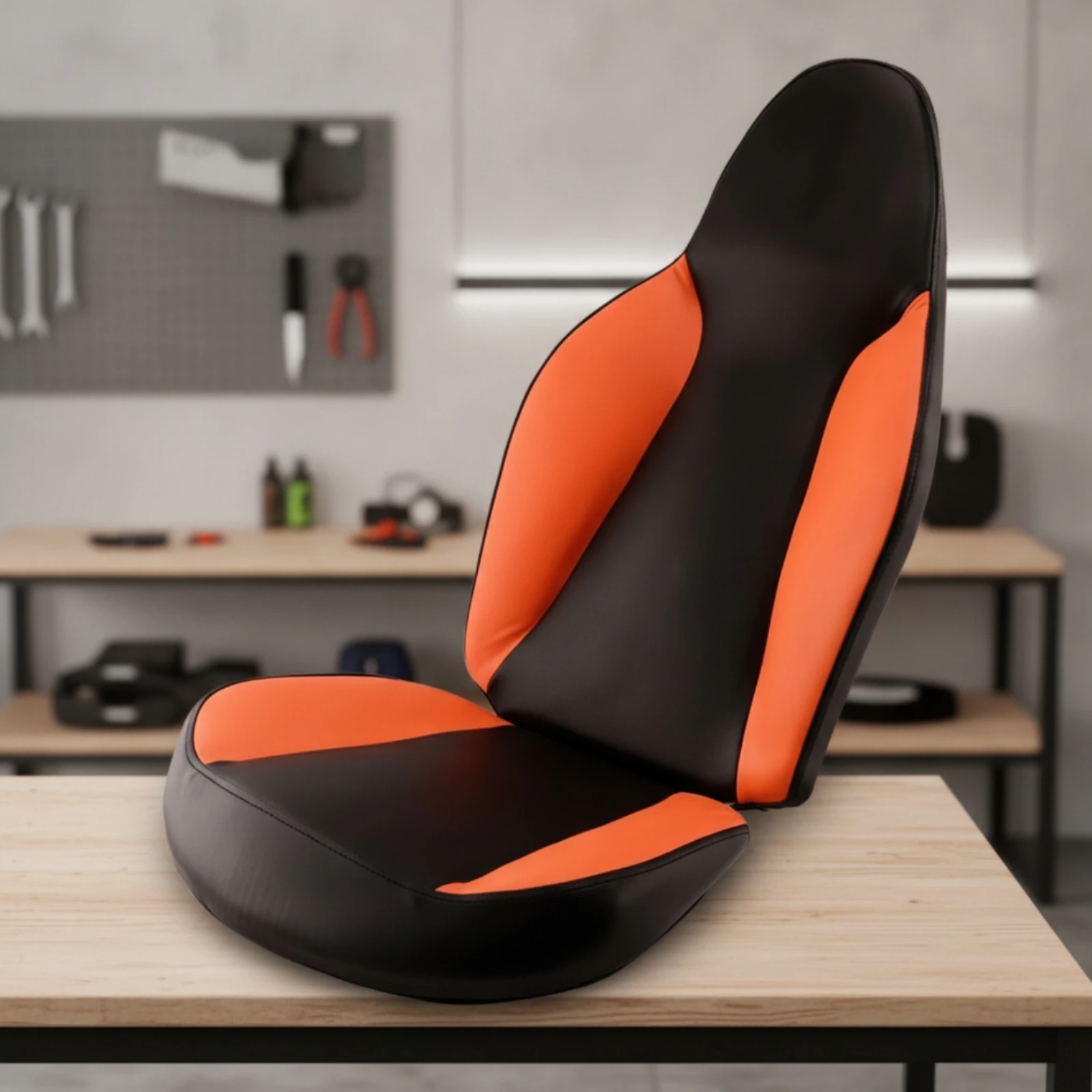 Go-Kart Seat with Backrest Supportive Padded Kart Seat Ergonomic Easy-Installation for off-Road Buggies
